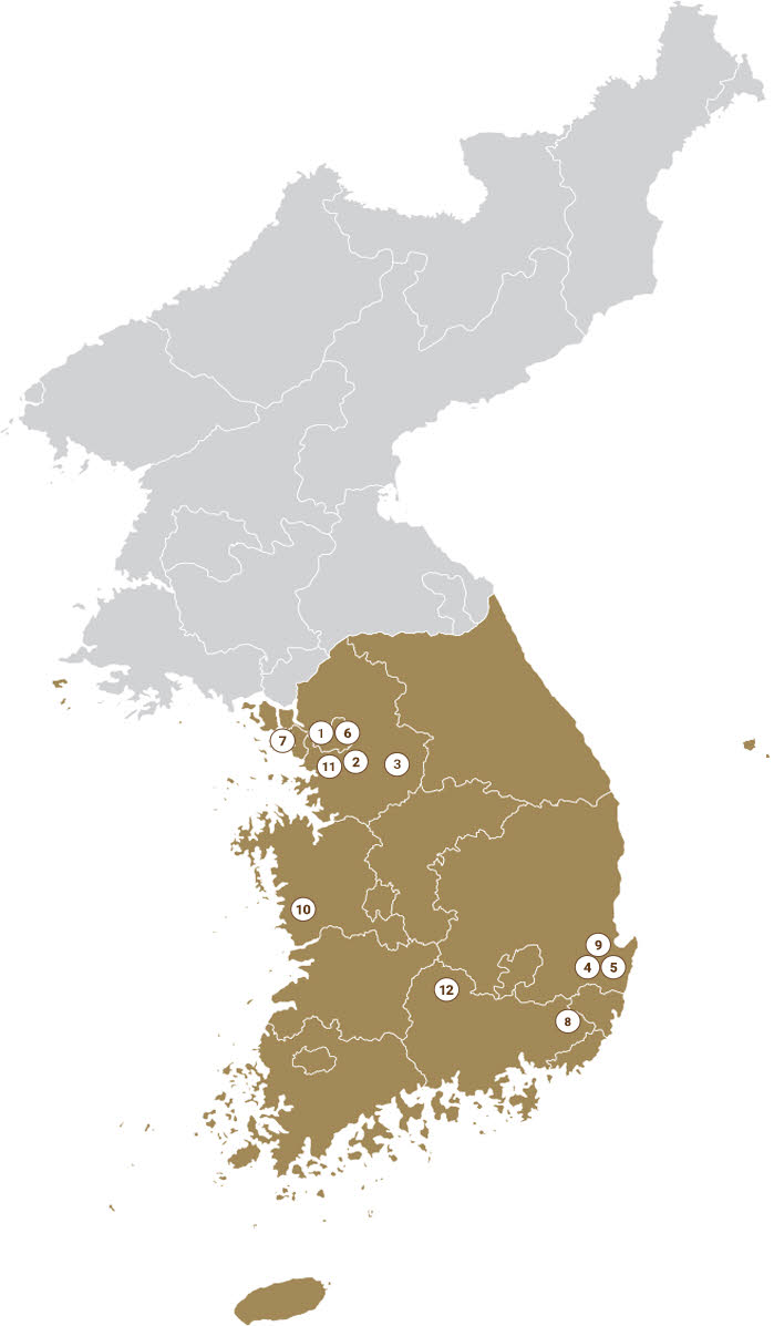 대한민국 지도