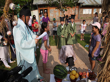 볏가릿대 내리기
