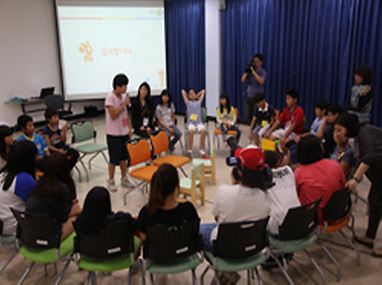 교육중인 어린이들