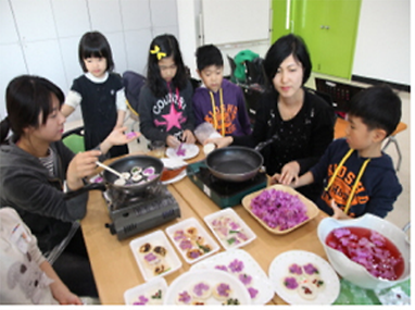 진달래 화전 만들기