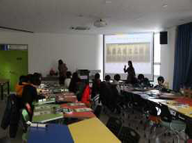 교육중인 어린이들