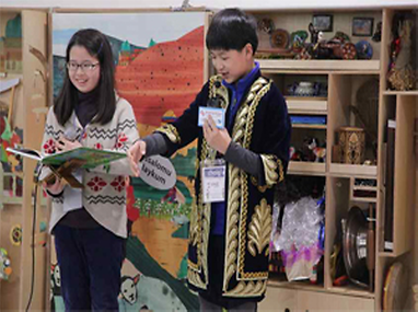 교육중인 어린이들