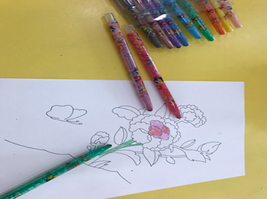 어린이가 그린 모란도