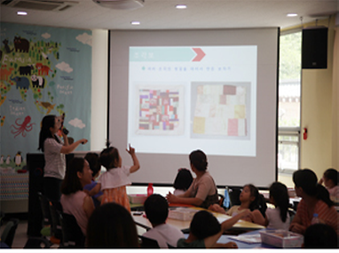 수업중인 교실 전경