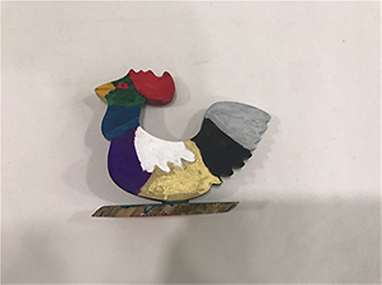 닭모양 꼭두 장식