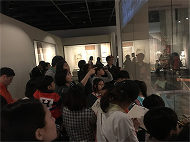 교육중인 어린이들