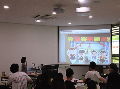 흥부놀이 이야기 교육 모습