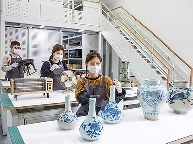 유물 보존처리 모습