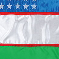 오즈베키스톤 바이로그(우즈베키스탄 국기)