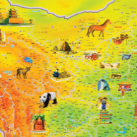 종꾸오띠투(중국 지도)