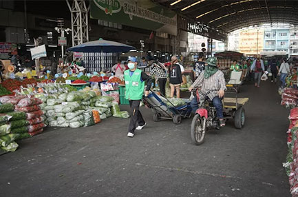 인도네시아 전통시장 풍경
