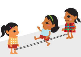 차이니스 가터(고무줄놀이)