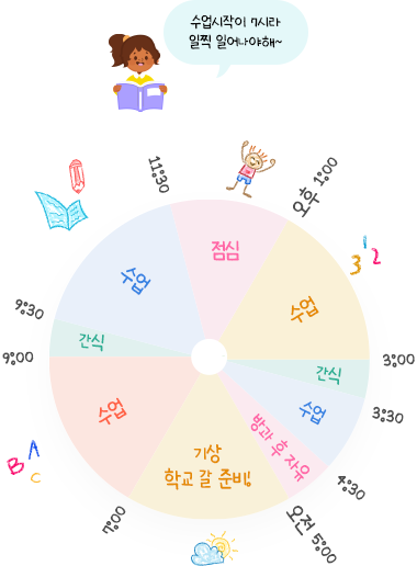 학교생활 시간표