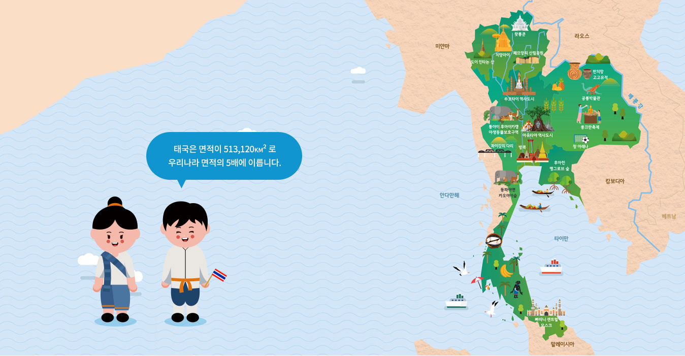 태국 지도