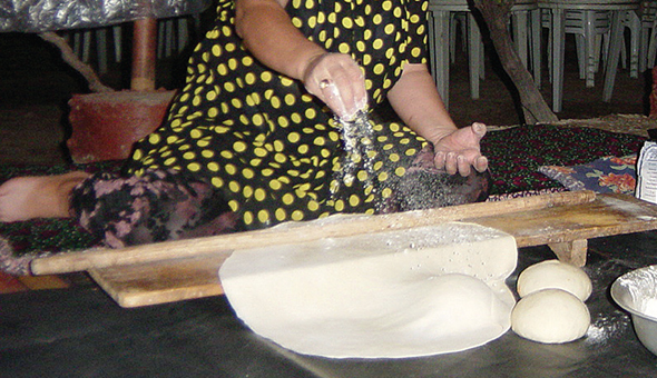 수말략을 찍어먹는 둥근빵 만들기