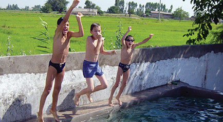 라게르의 야외 수영장