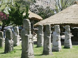 문·무인석 사진